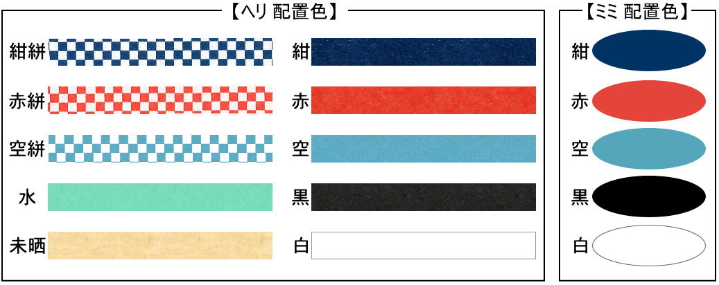 ヘリとミミ 配置色