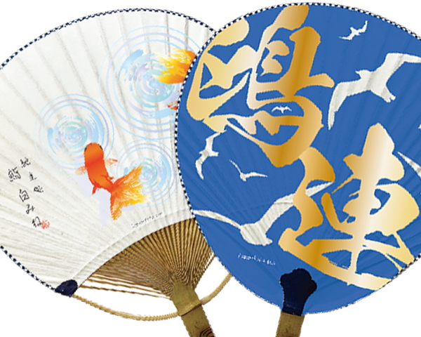 竹うちわ オリジナル印刷イメージ